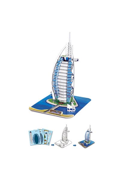 Cubic Fun Dubai 3d 101 Piece Puzzle - Zodiac Hand Arabian
