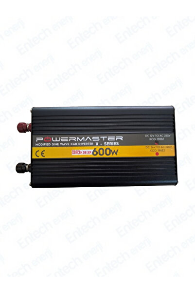 Powermaster 12 V Volt 600 W Watt Modifiye Sinus Solar İnverter 220V Çevirici İnvertör Dönüştürücü