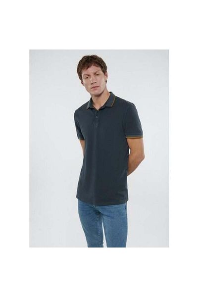 Mavi Μ 065920 -30653 Ανδρικό μπλουζάκι Polo Neck Shadow Grey