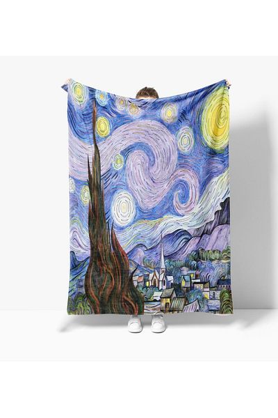 Home Modern 3D Printed Single Fleece Quilt Cover