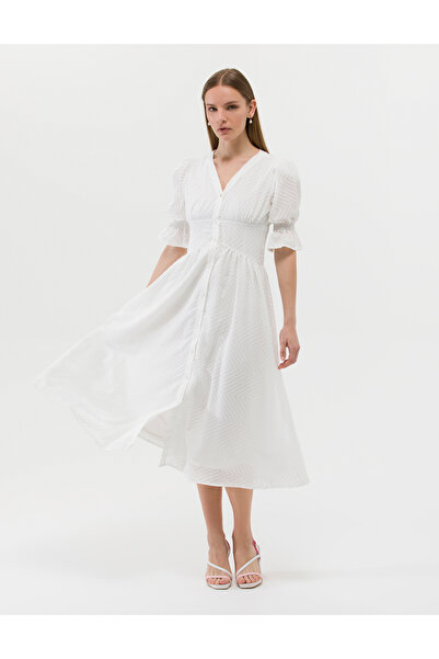 Pierre Cardin Ecru Regular Fit Woven Dress 50262635 -Vr019