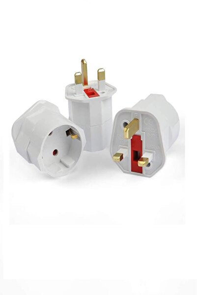 Şahnet İngiliz Erkek Türk Dişi Unıversal Priz Dönüştürücü - Arabistan Türkiye Priz Çevirici