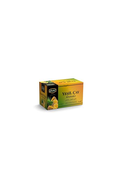 Akzer Pineapple Green Tea 20-Piece Filtered Bags