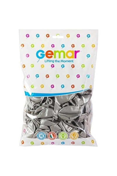 Gemar Erbay Metalik Balon Gümüş 100 Lü