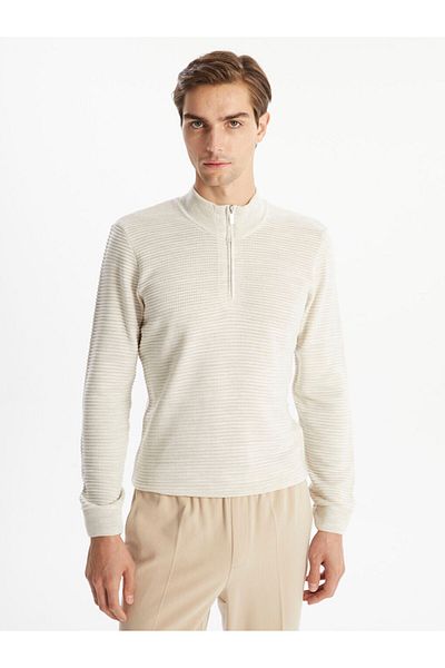 LC Waikiki Men's Stand Collar Long Sleeve Sweater - W44475Z8