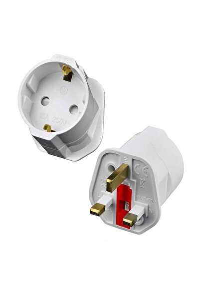 Şahnet İngiliz Erkek Türk Dişi Unıversal Priz Dönüştürücü - Arabistan Türkiye Priz Çevirici