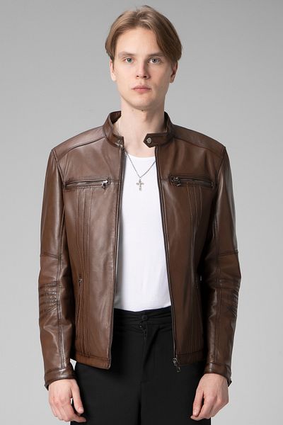 Dericlub E2205 Camel Antique Ανδρικό Δερμάτινο Παλτό