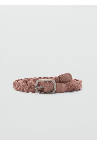 MANGO Kids Lederarmband mit Zopfmuster