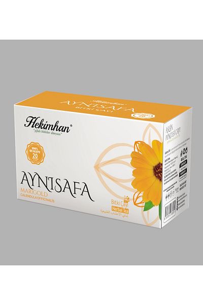 Akzer Natural Calendula Tea - 20-Piece Filtered Bags