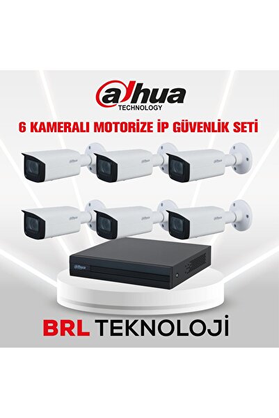 DAHUA 6 Kameralı 2 MP Motorize Ip Güvenlik Kamera Seti