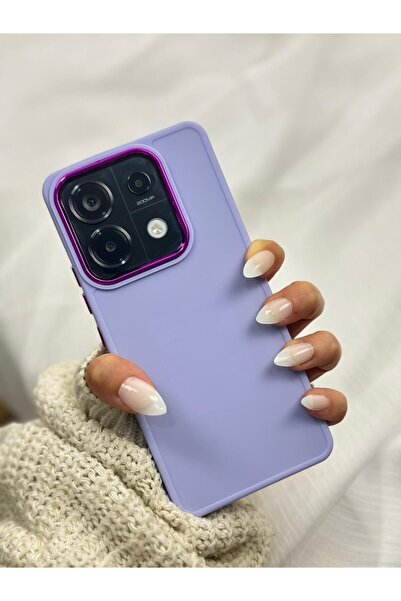 Vip Case Xiaomi Redmi Note 13 Pro 5G Uyumlu Kılıf Parlak Metal Çerçeveli Pastel Renkli Silikon Ruby Kapak
