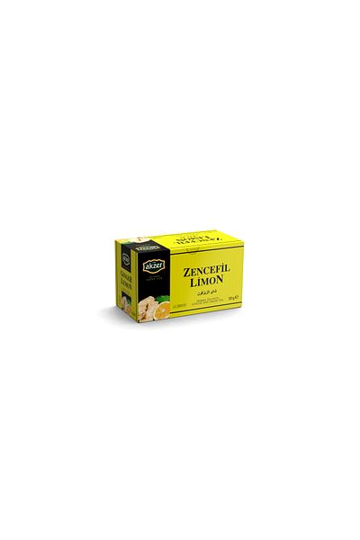Akzer Natural Lemon Tea Ginger - 20-Piece Filtered Bags