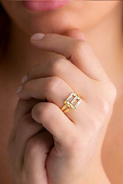 myorogold 3 Sıra Kaburga Altın Yüzük