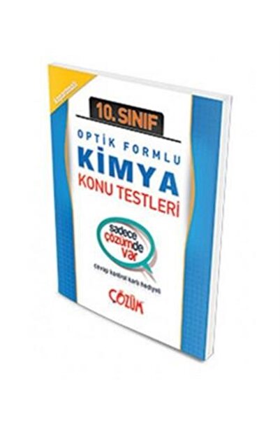 Çözüm Yayınları 10.sınıf Kimya Optik Formlu Konu Testi Yaprak Test -