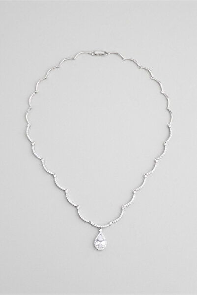 So CHIC... Princess 18 Ayar Beyaz Altın Kaplama Gümüş Gerdanlık