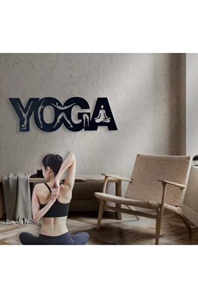Bidoluraf Yoga Metal Duvar Tablosu 100x32 Cm
