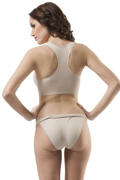 mega fair Sports Bustier Bra with Thick Straps and Pads