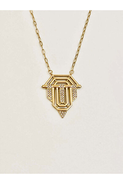 Zehra Aksesuar Brand Model Serenay Series Zircon Stone Large Size Steel Chain...