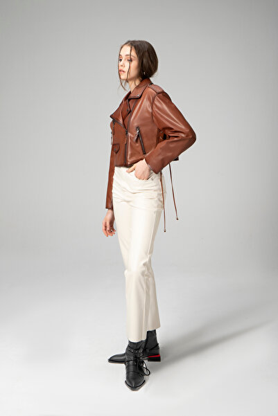 Dericlub Wm038A Genuine Leather Women's Coat - Savaki Design