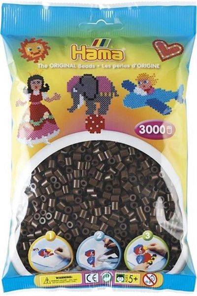 Hama Midi Beads of 3,000 - Dark Brown