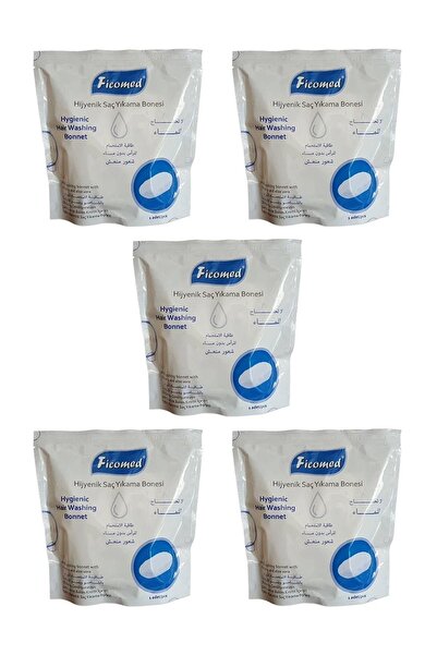 Ficomed Hijyenik Saç Yıkama Bonesi Tekli 5 Adet