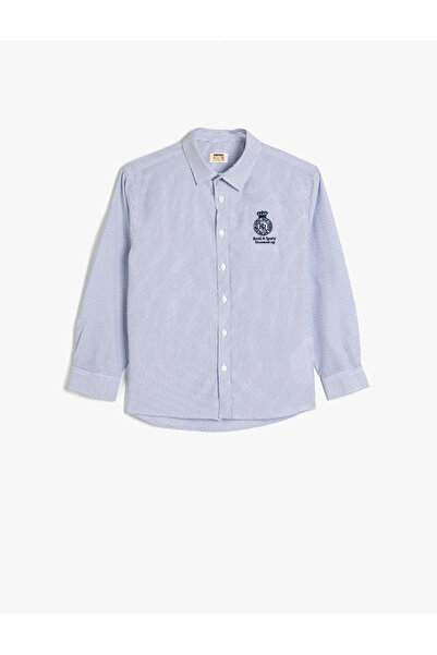 Koton Boy's Blue Long Sleeve Shirt