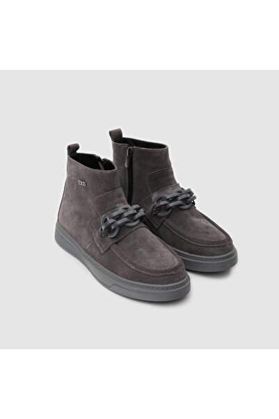 TOGO Gri Kadın Metal Aksesuarlı Casual Bot [060165]