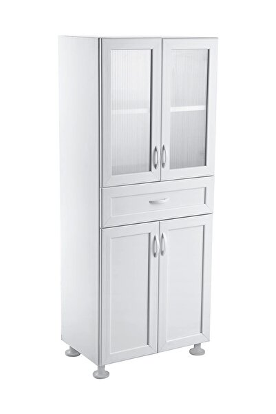 Genel Markalar Gül 4 Kapaklı Tek Çekmeceli Çok Amaçlı Dolap