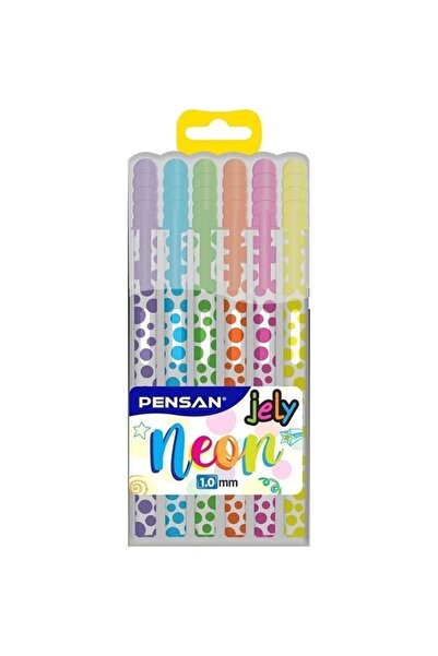 Pensan 2801 Krş 6-lı Jely Neon Jel Kalem Pe02801ne0nkrş6