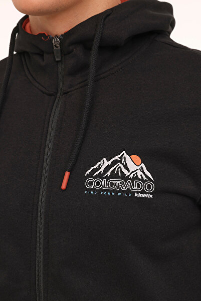 Kinetix ML WEST 18OTD109 4PR Siyah Erkek Eşofman Üstü