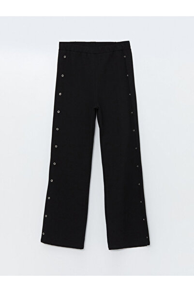 LC Waikiki Black Elastic Waist Metal Applique Girls' Leggings