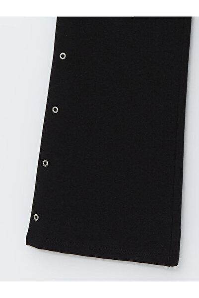 LC Waikiki Black Elastic Waist Metal Applique Girls' Leggings