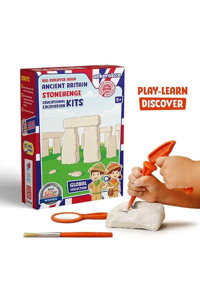 Arkerobox Arkerobox - Set arheologic educational si puzzle 3D, Marea Britanie antica, Stonehenge