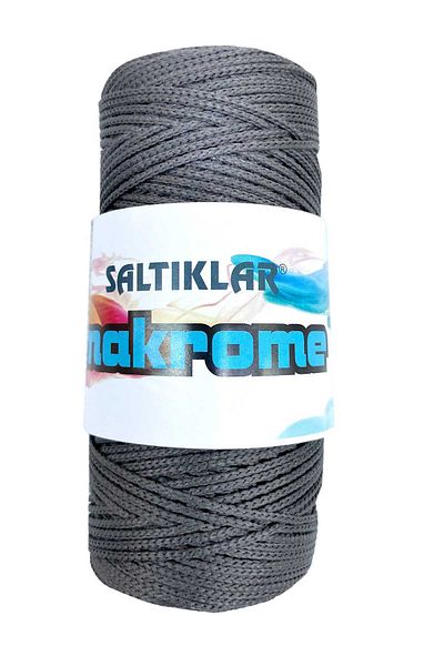 STUMBANNG 1 Piece Polyester Macrame Rope 420 Dark Gray 100 Gr