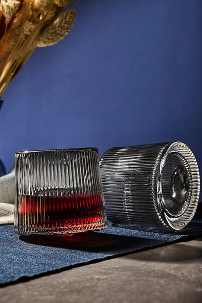 Perotti Mose Smoked - 160ml Whiskey Soft Drink Cup with 360 Degree Rotation, Japanese Style