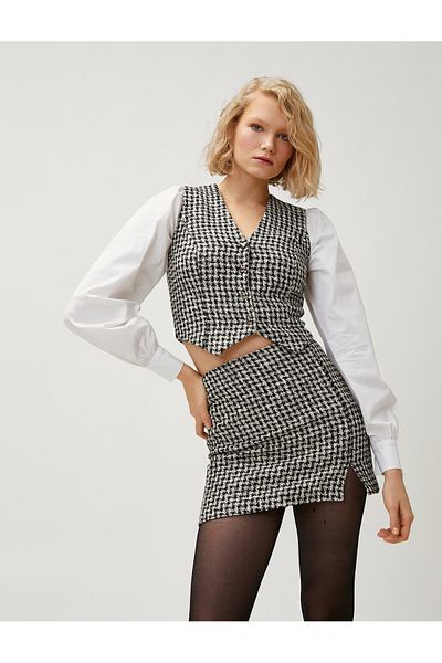 Koton Crop-Shirt-Set im Zweiteiler-Look