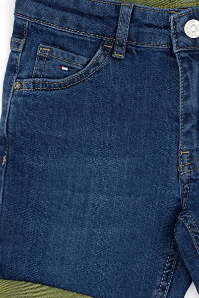 U.S. Polo Assn. Erkek Çocuk Mavi Jean Şort 50285413-DN0022