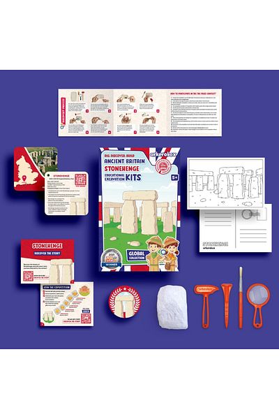 Arkerobox Arkerobox - Set arheologic educational si puzzle 3D, Marea Britanie antica, Stonehenge