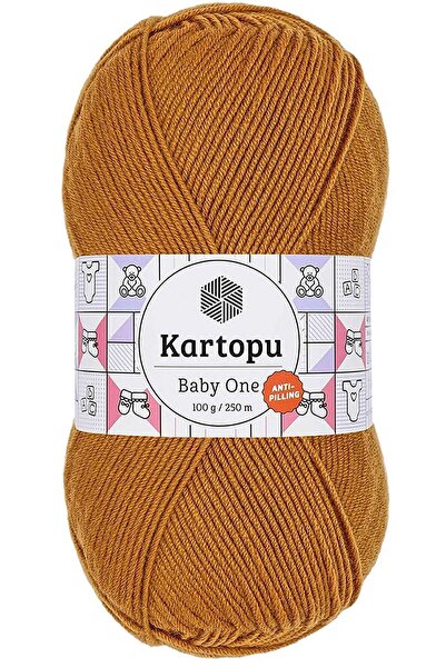 Kartopu بيبي وان مضاد للوبر خردل صوف K1854