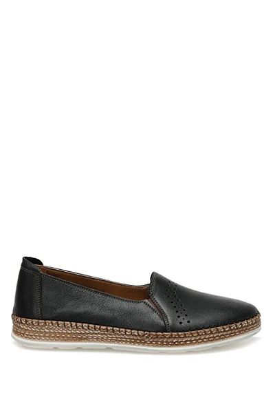 Polaris 5 Point 104040 .z4fx - Genuine Leather Black Women's Casual Shoes
