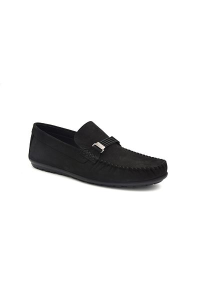 Prego Ανδρικά παπούτσια casual Modesa από γνήσιο δέρμα Thermo με αντιολισθητική σόλα - ΜΑΥΡΟ