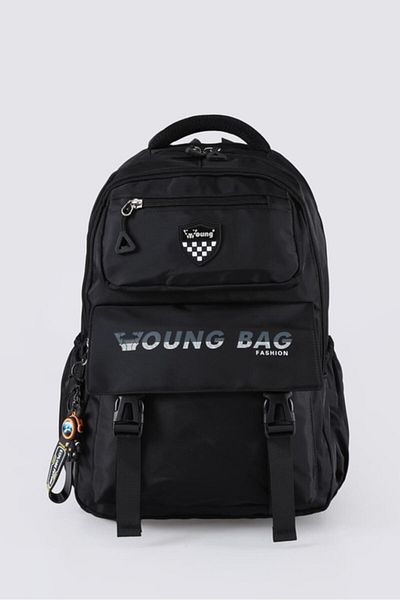 ÇÇS Ççs 51704 Young - Πολυτελές μαύρο εισαγόμενο σακίδιο πλάτης
