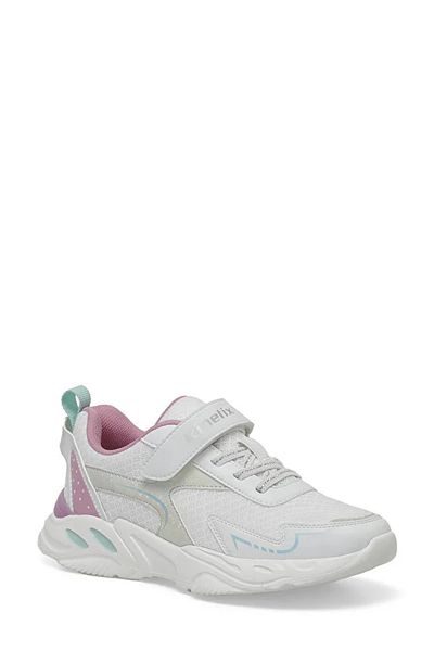 Kinetix Frofe 4 Fx Phlon - Pantofi sport pentru copii cu talpă ușoară și velcro alb
