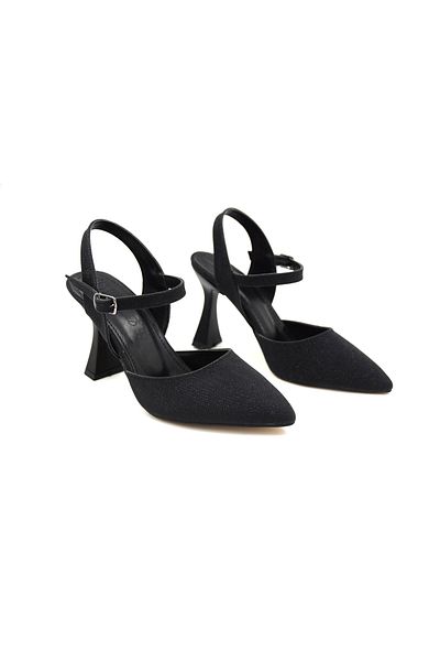 Prego Wiesse Black Heeled Women's Shoes