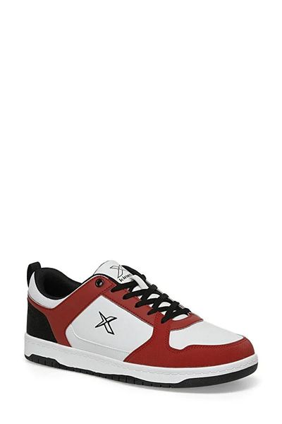 Kinetix Jones Pu 3Pr Thermo Non-Slip Sole Lace-Up Men's Sneaker Black Red