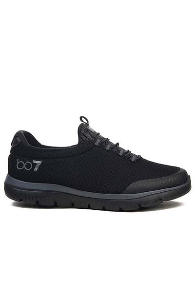 Prego Phlon Black Unisex Sports Shoes - Light Sole, Laceless