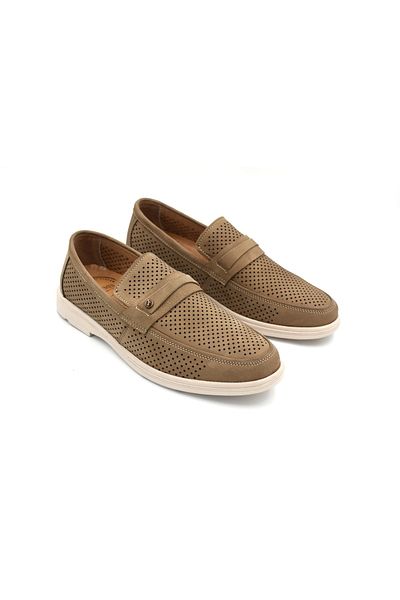 Prego (Showmen) Γνήσιο δέρμα Poly Light Sole Ανδρικά παπούτσια Casual Comfort SAND