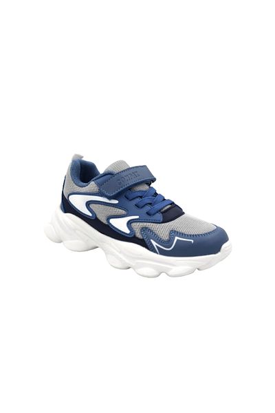 Prego Pantofi sport pentru copii Phlon Blue - Talpă ușoară, ortopedic cu velcro