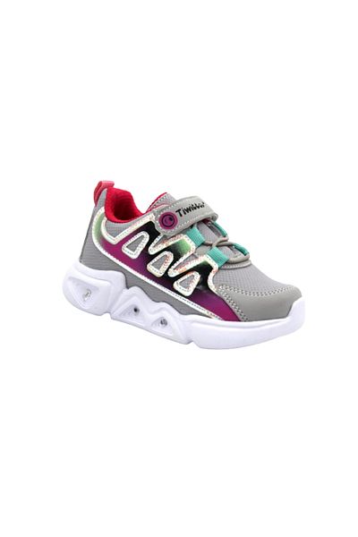 Prego Gray Children's Sports Shoes - Lighted, Light Sole, Velcro