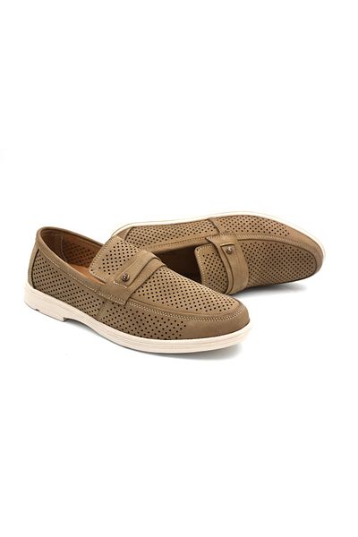 Prego (Showmen) Γνήσιο δέρμα Poly Light Sole Ανδρικά παπούτσια Casual Comfort SAND